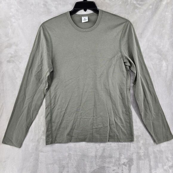 Reigning Champ Mens Small Long Sleeve Crew‎ Neck Shirt Green - Picture 1 of 5
